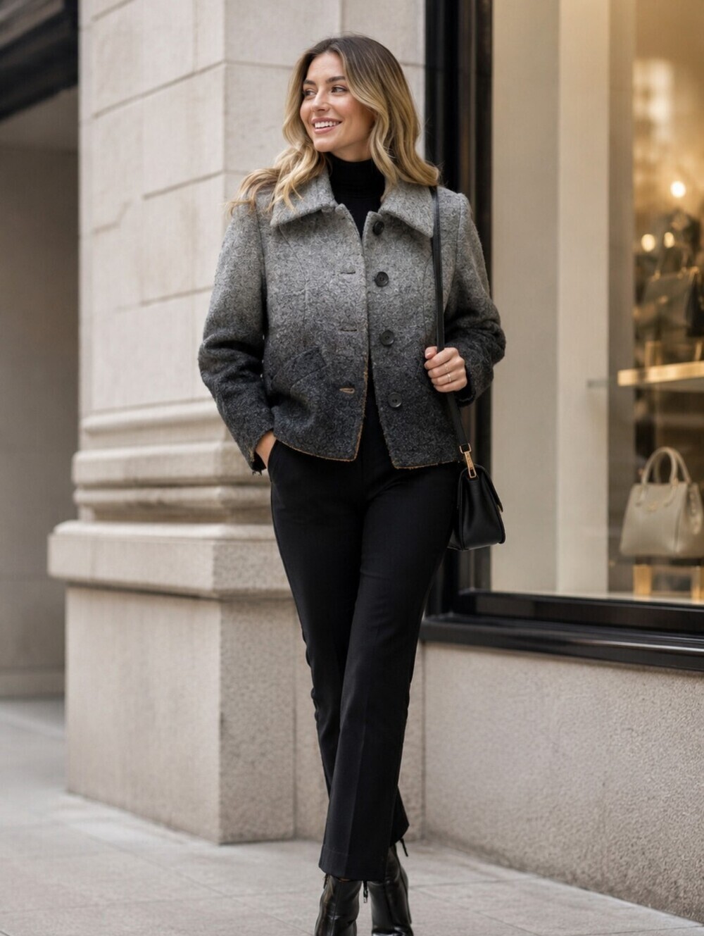 DALIA COLLECTION WOOL JACKET SIZE LARGE